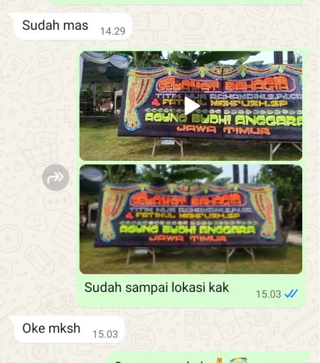 Pengiriman Papan Bunga Tepus Kulon Kutoarjo